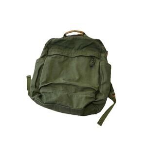 GOOTIUM G2001 Canvas Backpack Vintage Style Olive Green Rucksack Everyday H96